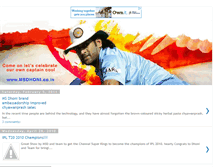 Tablet Screenshot of msdhoni.co.in